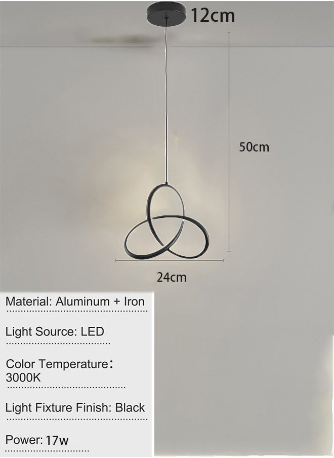 RATSAW LED Pendant Light 17W Modern Chandelier Lighting Fixture Hanging Lamp  - Image 3