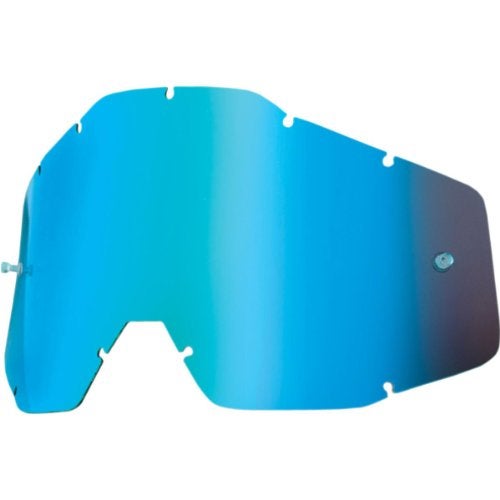 5.11 عدسات بديلة للبالغين Racecraft 100% لملحقات نظارات موتو إكس - مرآة زرقاء/دخان مضادة للضباب - مقاس واحد - Image 2