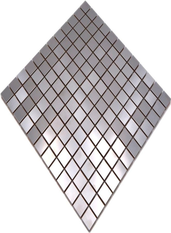 Delavala 1-Sheet Peel and Stick Backsplash Hexagon 3D Wall Tile for Kitchen, Bathroom ，Living Room Self Adhesive Aluminum Metal Mosaic Sticker 12"x12"x0.15" (C, 1) - Image 1