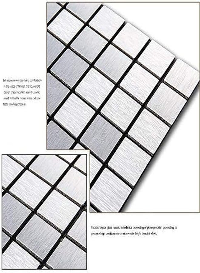Delavala 1-Sheet Peel and Stick Backsplash Hexagon 3D Wall Tile for Kitchen, Bathroom ，Living Room Self Adhesive Aluminum Metal Mosaic Sticker 12"x12"x0.15" (C, 1) - Image 5