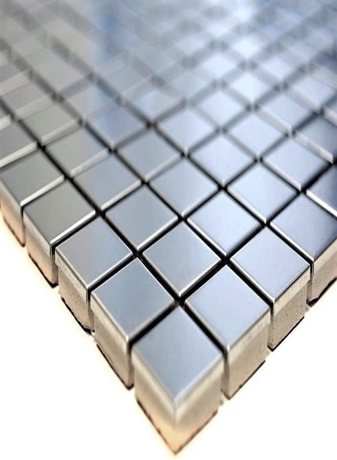 Delavala 1-Sheet Peel and Stick Backsplash Hexagon 3D Wall Tile for Kitchen, Bathroom ，Living Room Self Adhesive Aluminum Metal Mosaic Sticker 12"x12"x0.15" (C, 1) - Image 2