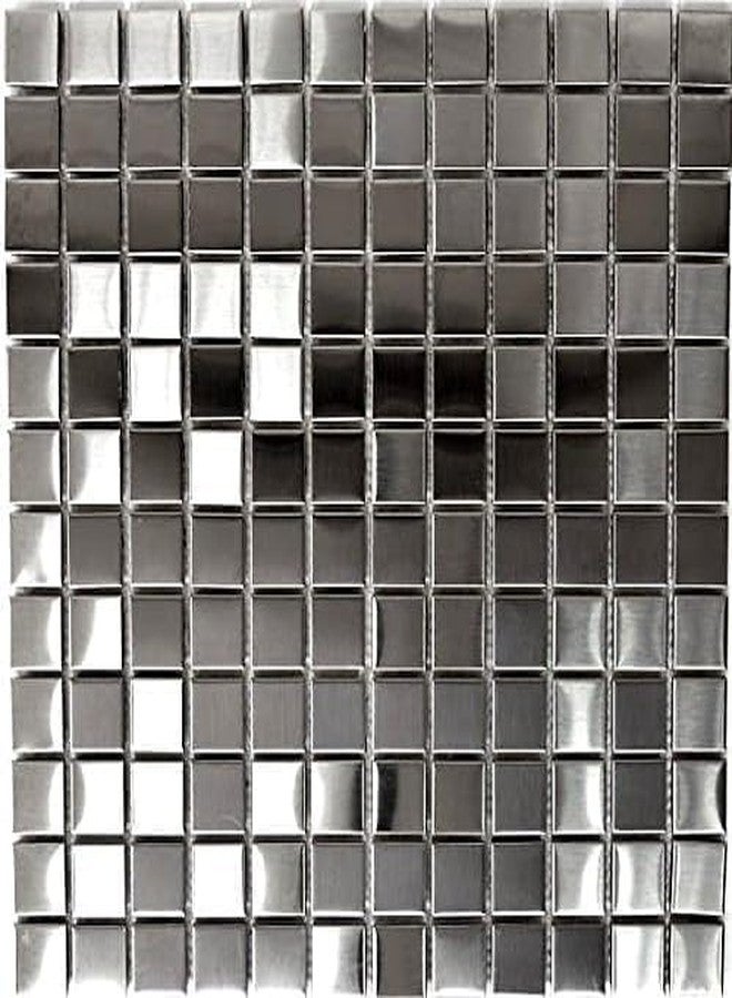 Delavala 1-Sheet Peel and Stick Backsplash Hexagon 3D Wall Tile for Kitchen, Bathroom ，Living Room Self Adhesive Aluminum Metal Mosaic Sticker 12"x12"x0.15" (C, 1) - Image 3