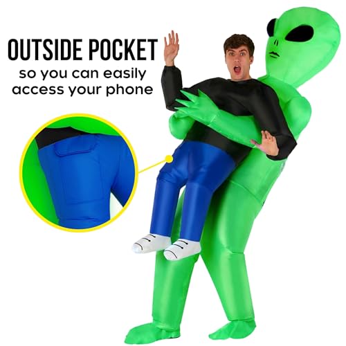 Morph Alien Costume, Inflatable Blow Up Alien Costumes Adult, Halloween Costumes for Adults, Halloween Costume for Men - Image 3