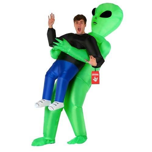 Morph Alien Costume, Inflatable Blow Up Alien Costumes Adult, Halloween Costumes for Adults, Halloween Costume for Men - Image 1