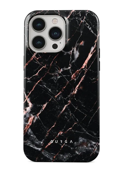 BURGA Luxury Gold Glitter Marble Phone Case Compatible with iPhone 14 Pro MAX  Double Layer Silicone Protective Case Rose Gold Marble