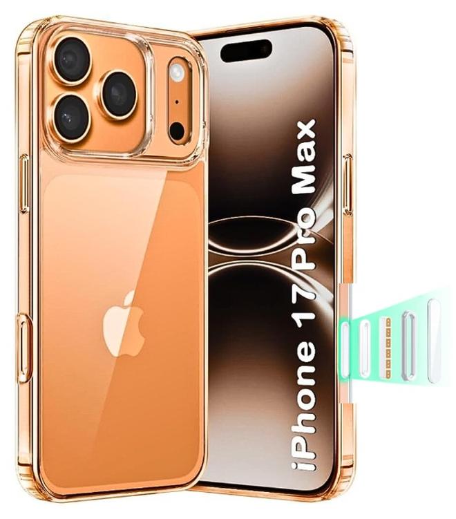 Clear Case for iPhone 17 Pro Max – Slim TPU Shockproof Protective Cover with Camera Guard – Anti-Yellowing Transparent Phone Case - Image 1