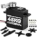 Smraza 45KG Servo Motor Steering High Torque for RCSmraza HV 84V Coreless Waterproof Digital Servo Stainless Steel Gear Compatible with RC 110 18 Car Truck CrawlerRobotBoat with 25T Servo Horn270 - Image 2