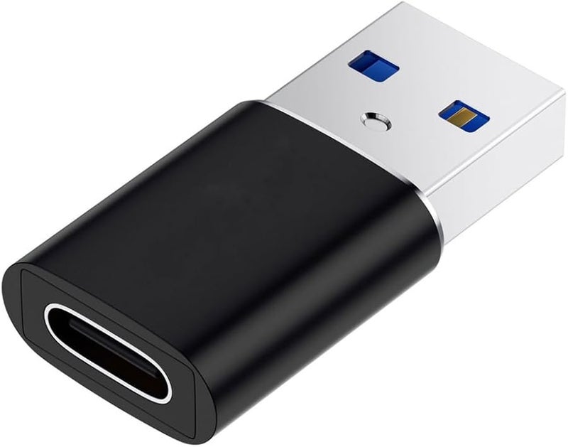 Black USB Type C Female To USB 3 0 Male Adapter For Multiple Devices Office Travel - Image 1