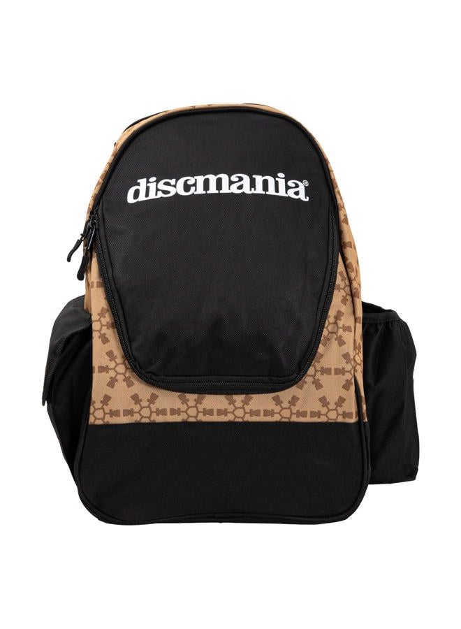 Discmania Fanatic Go Backpack Disc Golf Backpack – 13-18 Disc Main Storage Plus Deep Putter Pocket – 32 Ounce Bottle Holder, Water Resistant Disc Golf Bag (Sand) - Image 1