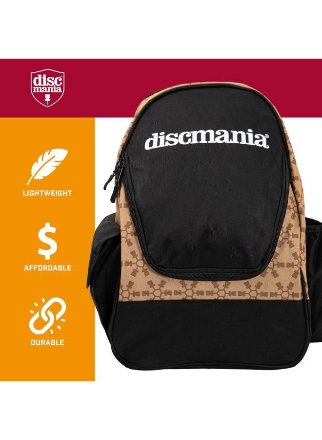 Discmania Fanatic Go Backpack Disc Golf Backpack – 13-18 Disc Main Storage Plus Deep Putter Pocket – 32 Ounce Bottle Holder, Water Resistant Disc Golf Bag (Sand) - Image 2