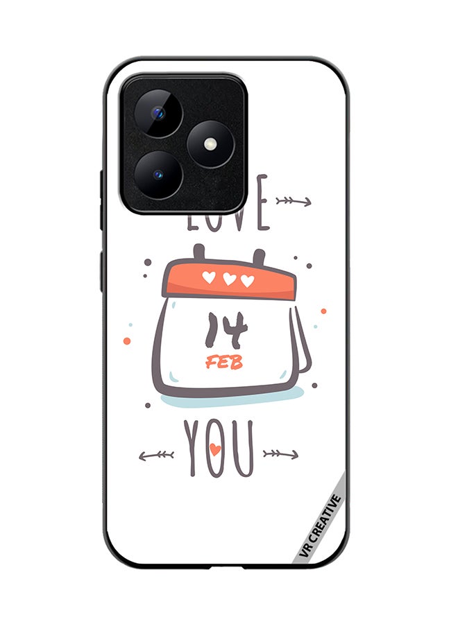 VR CREATIVE Protective Case Cover For Realme C53 I Love You Design Multicolour - Image 1