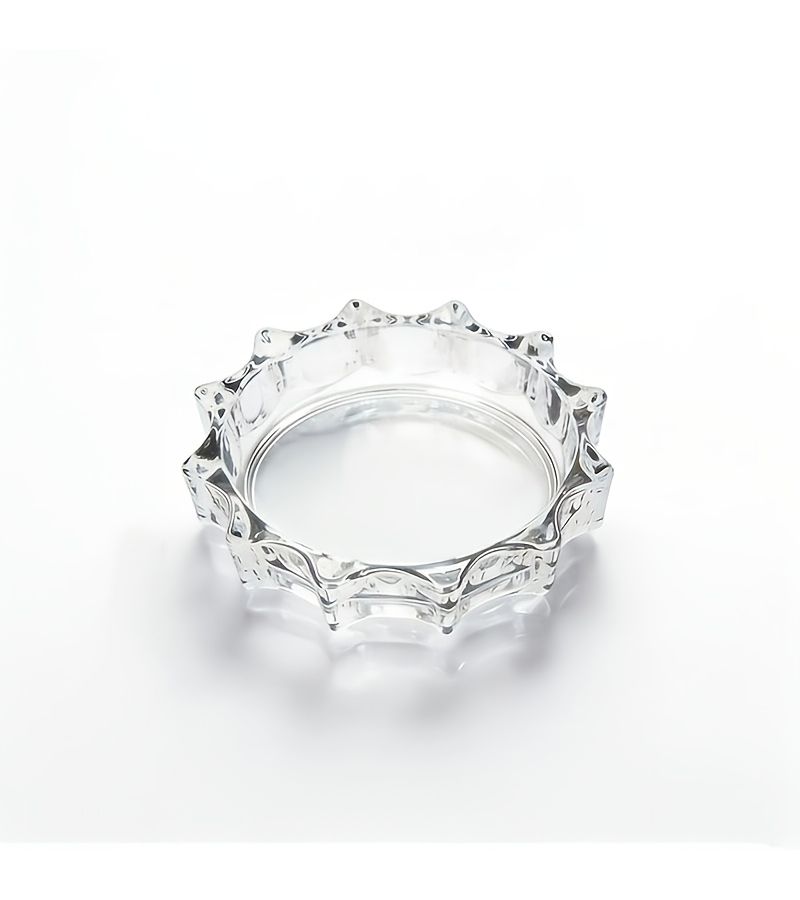 Modern Wavy Transparent Decorative Tabletop 2pcs For Home Patio Party - Image 1