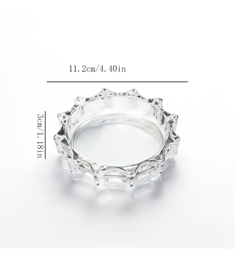Modern Wavy Transparent Decorative Tabletop 2pcs For Home Patio Party - Image 3
