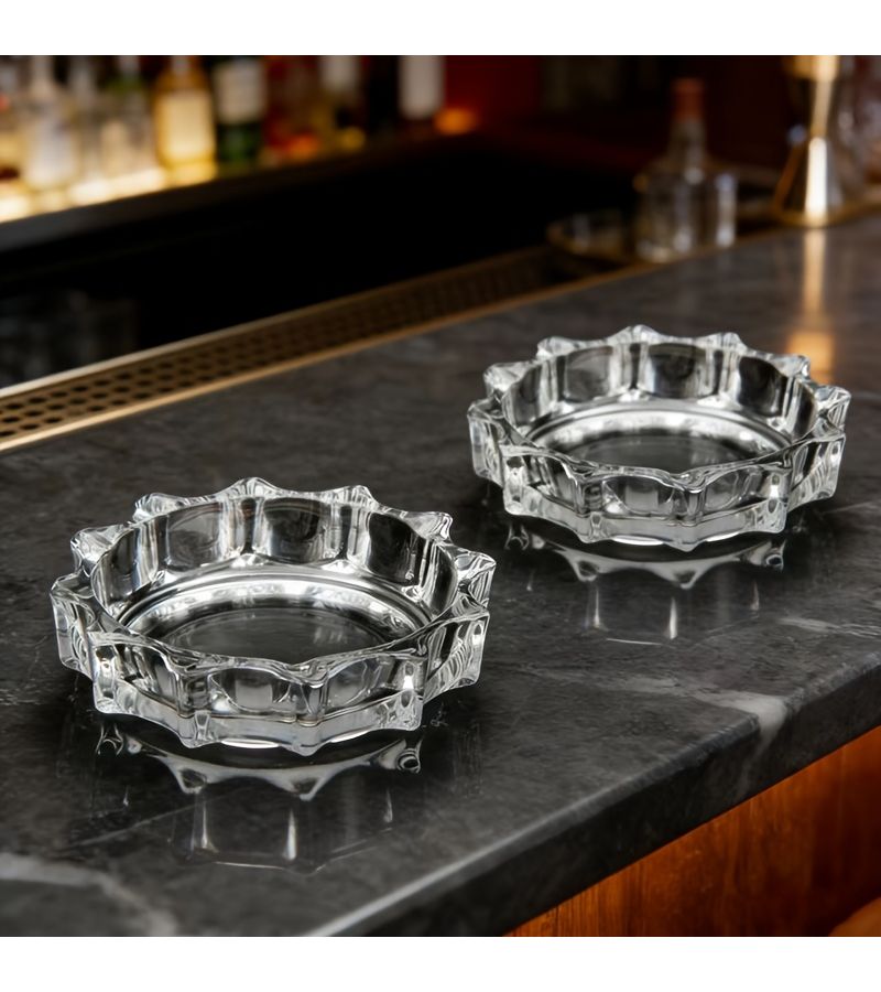 Modern Wavy Transparent Decorative Tabletop 2pcs For Home Patio Party - Image 2