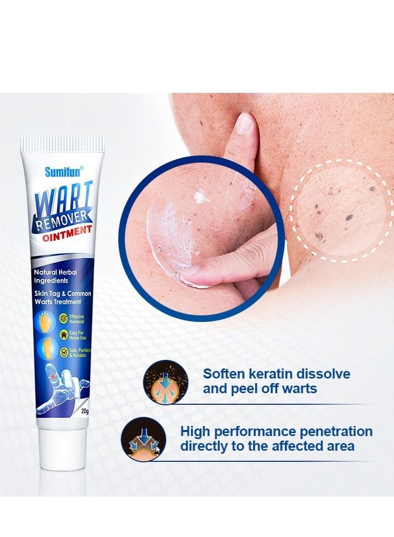 Sumifun Official Wart Remover Ointment｜Skin Tag Removal Cream & Wart Removal Herbal Ointment｜Mole Removal, Acne Treatment & Skin Care Repair｜Natural Plant Extract Skin Repair Cream for Home Use - Image 2