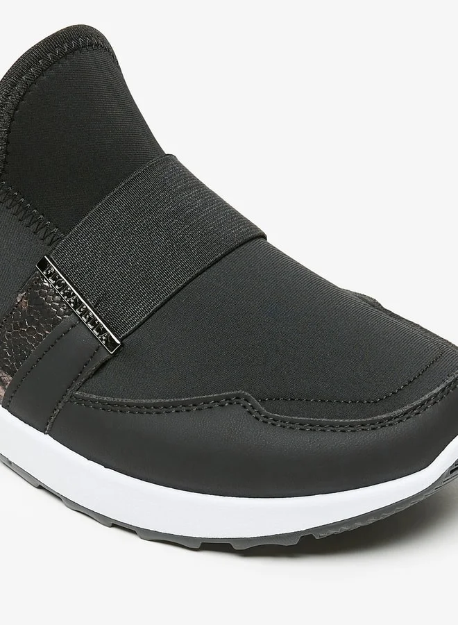 Flora Bella By Shoexpress Women Animal Print Slip-On Low Ankle Sneakers with Pull Tabs