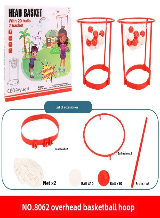 Cross-border New Strange Children's Top Plastic Basketball Board Creative Shooting Toys Indoor Parent-Child Games Sporting Goods(806 Overhead Double) - Image 1