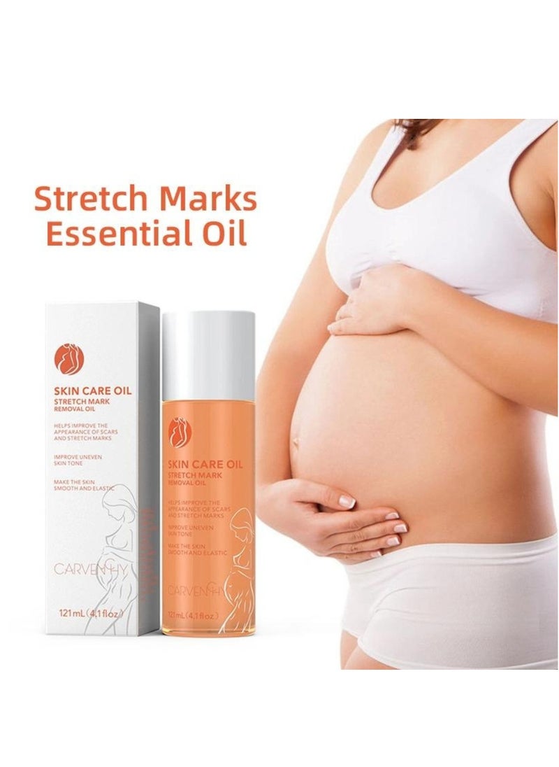 CARVENCHY - 121ml Skin Care Oil Stretch Mark Removal Oil for Pregnancy Improve Scars Reduce Wrinkles Improves Skin Elasticity Stretch Marks and Scars for Even Skin Tone and Skin Firming - Image 1