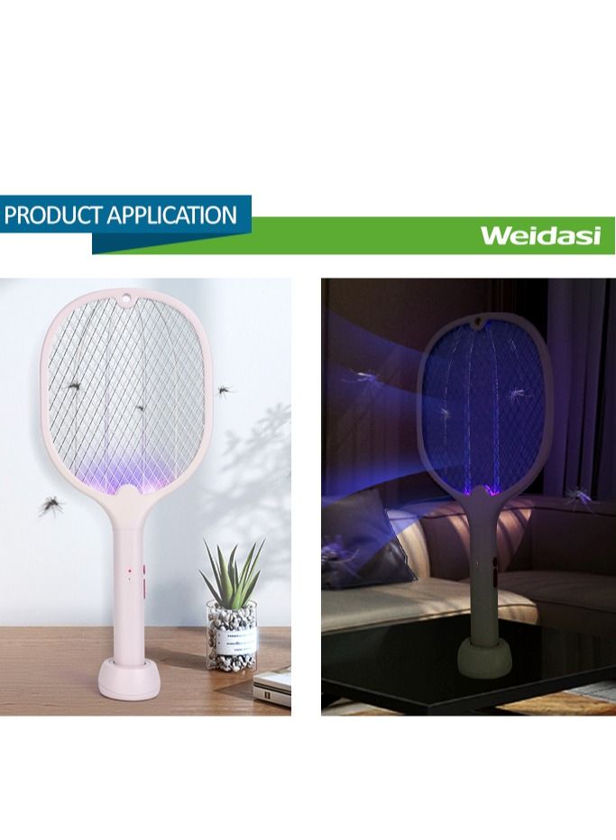 WEIDASI Rechargeable Mosquito Insect & Fly Electric Bat Handheld Swatter Racket - Image 3