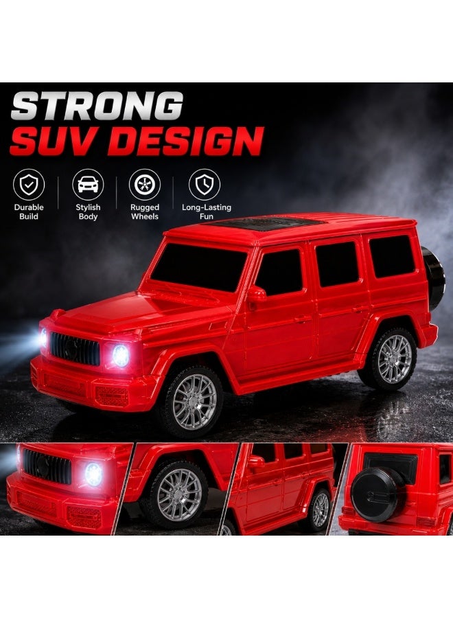 1:22 Scale Remote Control Car SUV Toy, RC Car with Controller, Kids Electric Car with Lights, Red - Image 5
