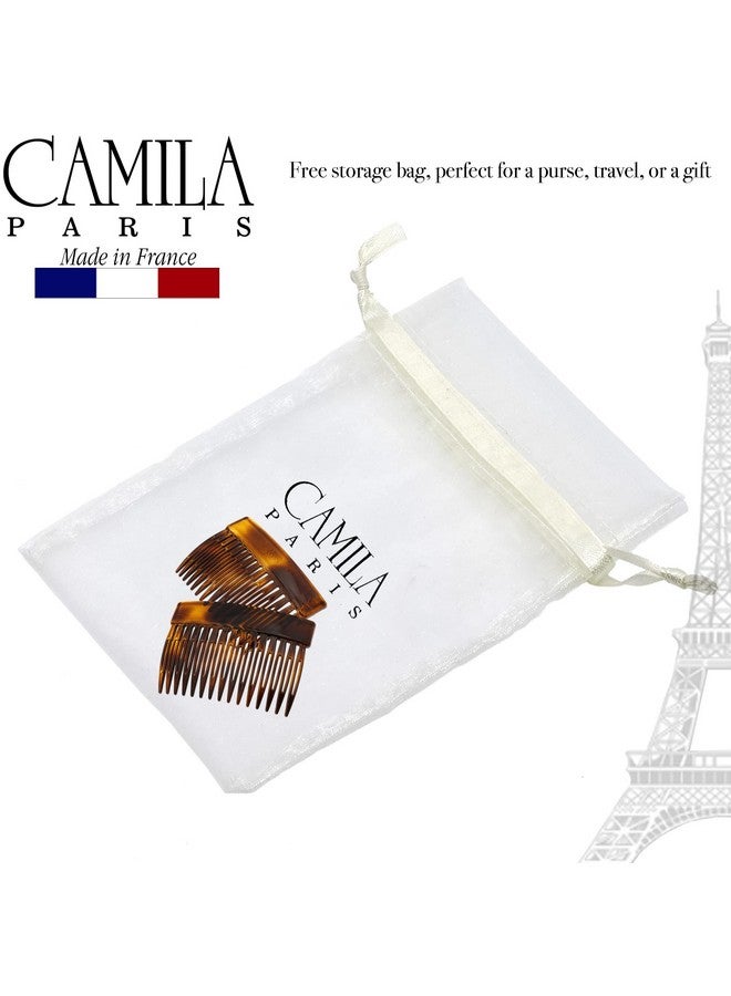 Camila Paris CP2942 French Hair Side Comb, Small Tortoise Shell, French Twist Hair Combs Decorative, Strong Hold Hair Clips for Women Bun Chignon Up-Do Styling Girls Hair Accessories, Made in France - Image 5