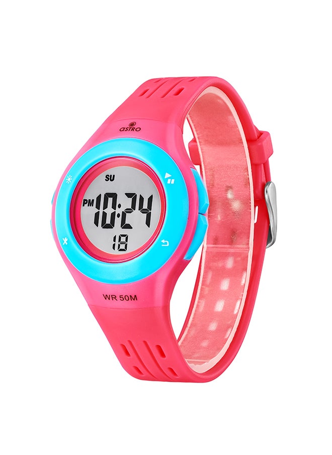 ASTRO - Astro Kids Watch, Digital Display and PU Strap - A23901-PPPL, Pink - Image 1