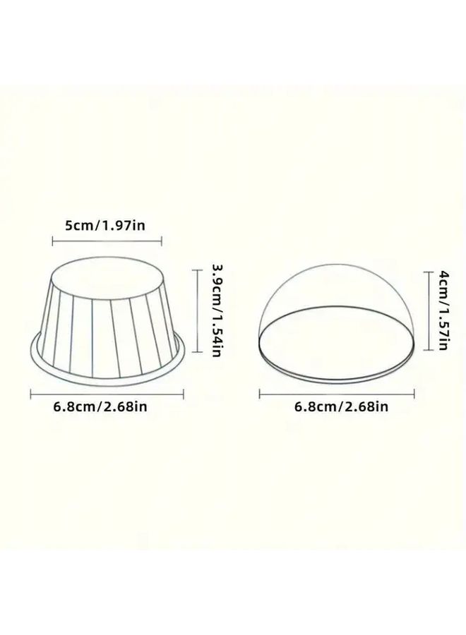 Bohemian No 7 Heat Resistant Cupcake Liners With Lids 50 Pcs Floral Geometric Designs - Image 3