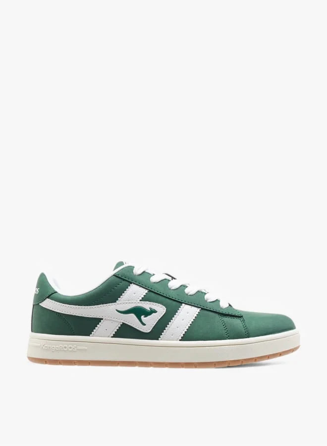 Men's Logo Detail Sports Shoes with Lace-Up Closure