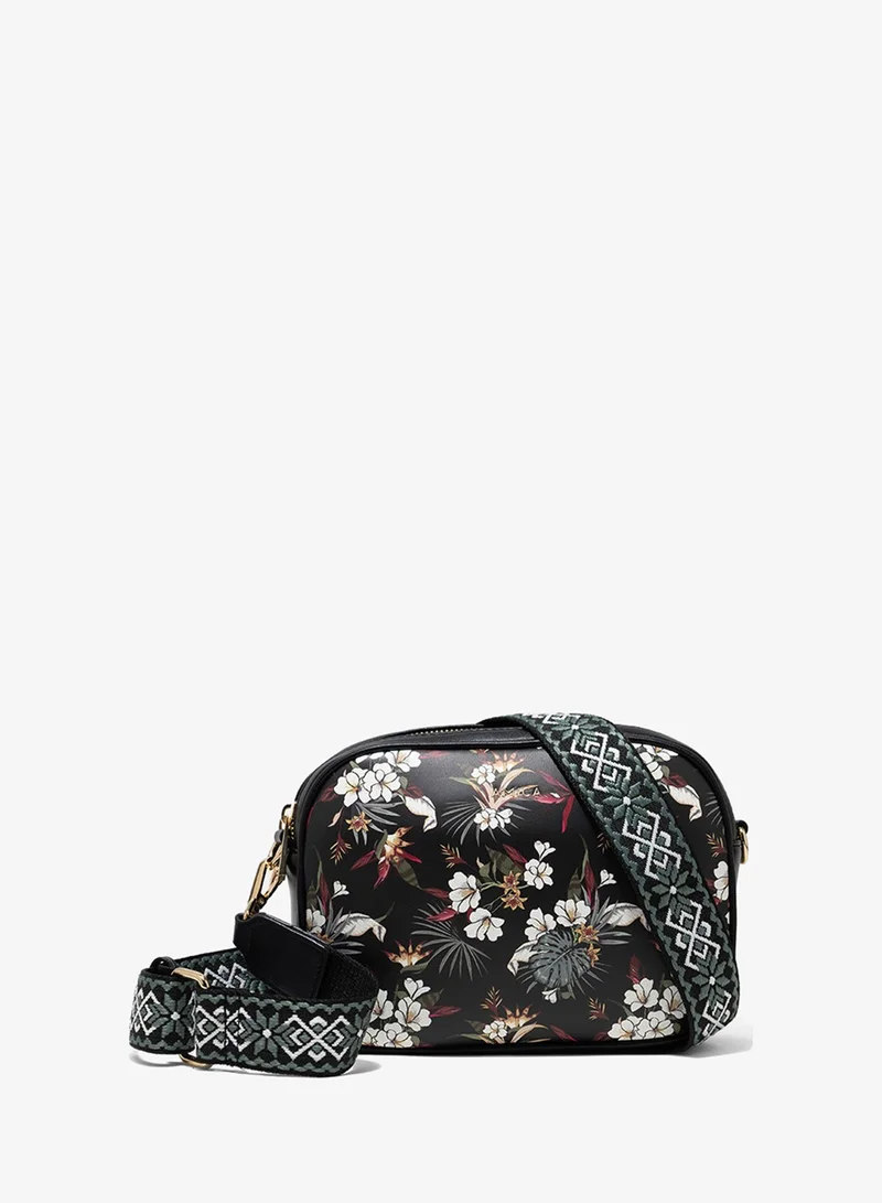 AMICA AMICA Flores Crossbody Bag - Black Floral
