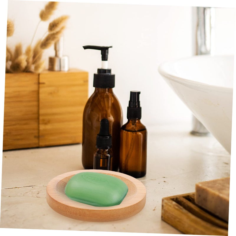 2Pcs Bamboo Soap Holder With Draining Design For Shower Bathroom Eco Friendly Soap Tray - Image 4