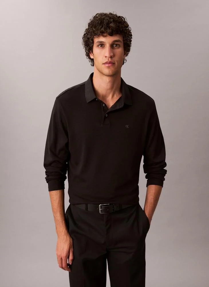 CALVIN KLEIN Long Sleeve Polo Shirt