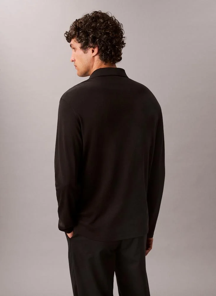 CALVIN KLEIN Long Sleeve Polo Shirt