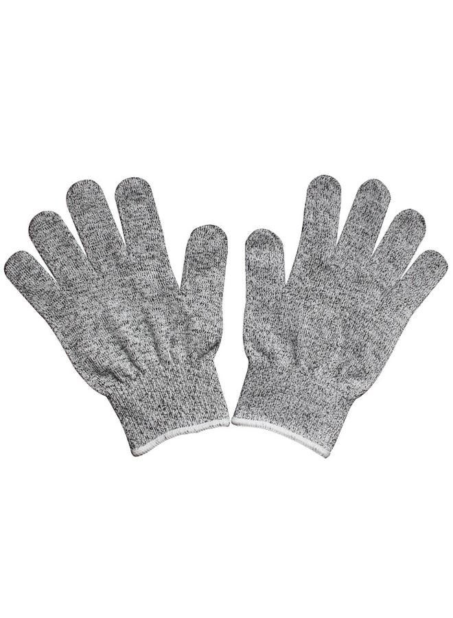 Cookware Butcher Protection Hand Gloves Grey Cut Resistant Gloves, Level 5 Protection, Gloves for Kitchen, Oyster Shucking, Fish Filleting, Wood Carving, and Gardening (white Gray) - Image 2