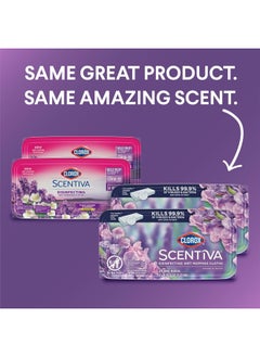 Clorox Scentiva Disinfecting Wet Mop Pad, Disposable Mop Heads, Multi-Surface Floor Wipes, Lavender and Jasmine, 2 Packs, 24 Wet Refills Per Pack (Package May Vary)  - Image 2
