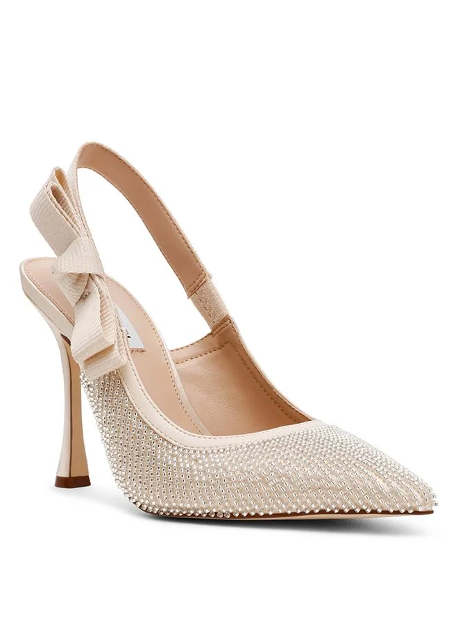 Brylie-B Ivory Women's Ankle-Strap Pumps