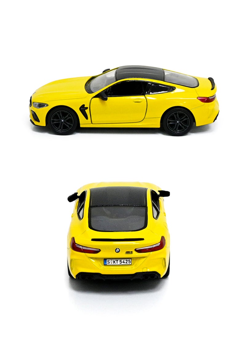 Kinsmart BMW M8 Competition Coupe 1/38 Scale Die Cast Metal Doors Openable Pull Back Action Toy Car  - Image 2