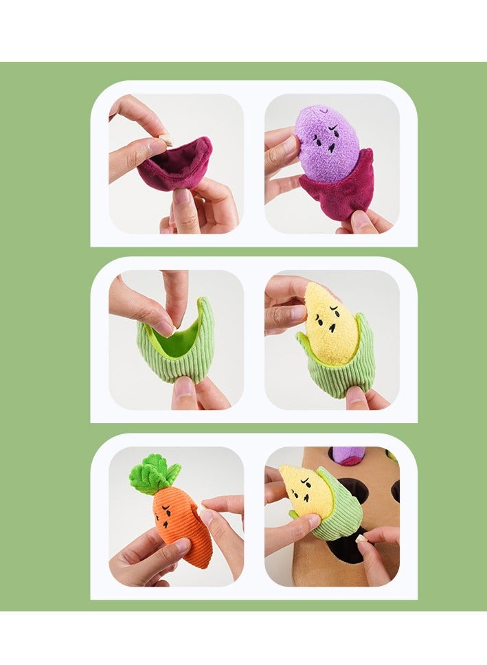 general Small potatoes farm, hide, smell, dog toys, cute sounds, small teddy pet supplies (30cm) - Image 3