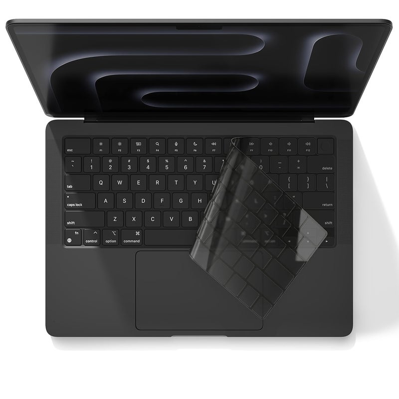 MasiBloom Keyboard Cover Skin for MacBook Pro 14 16 inches M5M1 ProMax Chip 20262021 A3429 A3428 A3434 A3426 A3427 A3112 TPU Protector Accessories USANSI Layout Space Black - Image 2
