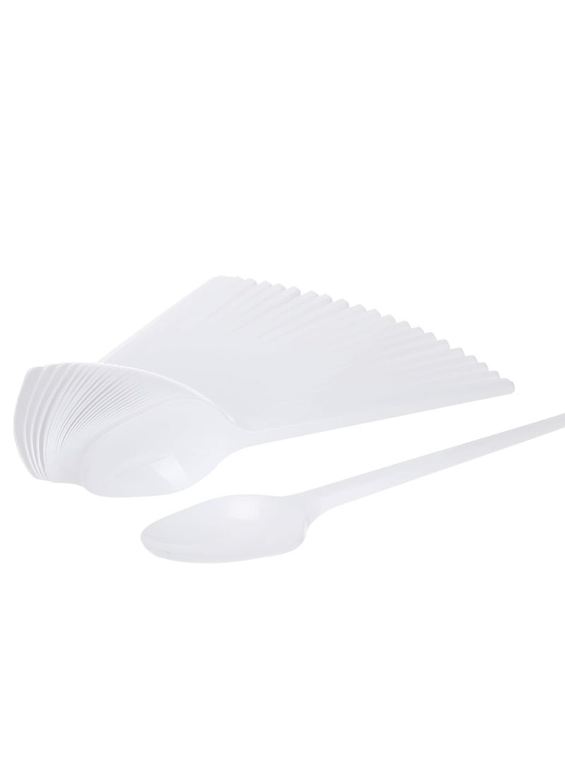Generic 100 pieces of disposable plastic spoons 