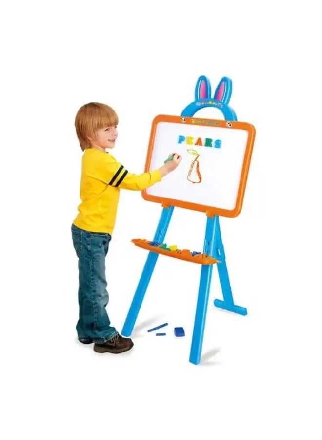 3-in-1 Magnetic Drawing Board Easel Set – Double-Sided Erasable Art Board with Alphabet & Accessories for Kids, Boys & Girls - Image 1