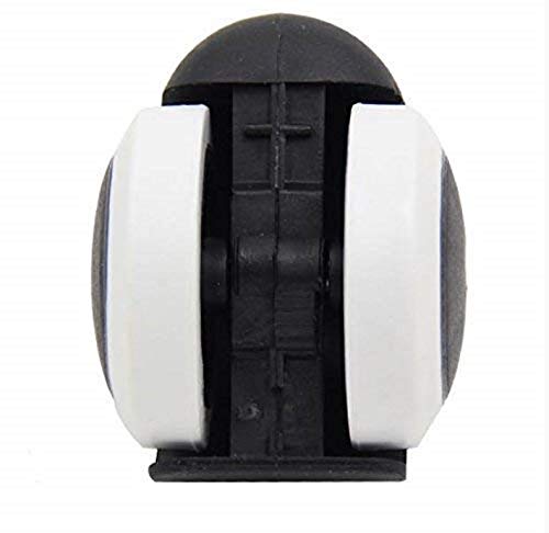 IYBOffice Chair Wheels Caster Heavy Duty thread Type Set of 5 Black white Load Capacity 250 kg - Image 3