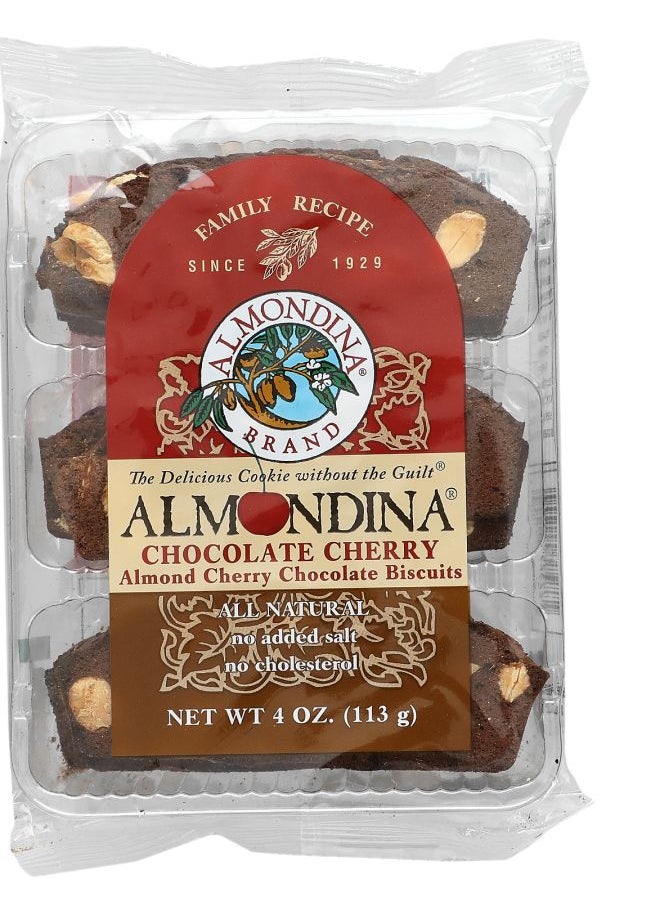 ALMONDINA Almond Cherry Chocolate Biscuits Chocolate Cherry 4 oz (113 g) 