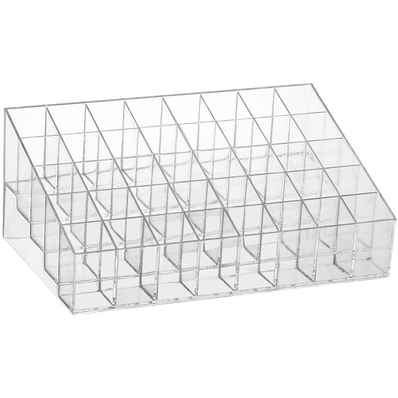 Tecbeauty 40 Grids Lipsticks Holder - Clear Acrylic Lipgloss Lipstick Organizer and Storage Display Case for Lip Gloss, Lipstick Tubes - Image 1