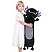 Dalmao 36 Giant Black Axolotl Stuffed Animal Cute Soft Long Axolotl Plush Body Squishy Pillow Big Plushies Toy Gift for Kids Boys Birthdays Halloween Christmas - Image 2
