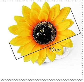 SYBL 3PCS Women Girls Simulation Yellow Floral Fall Sunflower Hair Clips Alligator Clips Hairpin Hair Clamp Barrettes Headwear Hair Hair Styling Accessories for Party Beach Vacation Wedding Bridal - Image 3