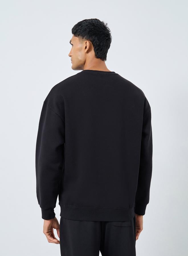 Styli Men Black San Francisco Printed Sweatshirt - Image 4