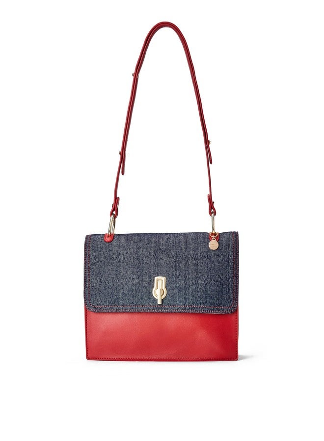 Caprese womens TAYA S Small RED Satchel - Image 1