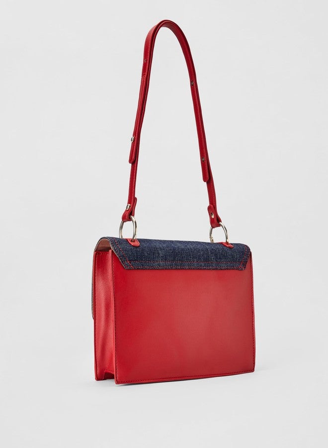 Caprese womens TAYA S Small RED Satchel - Image 3