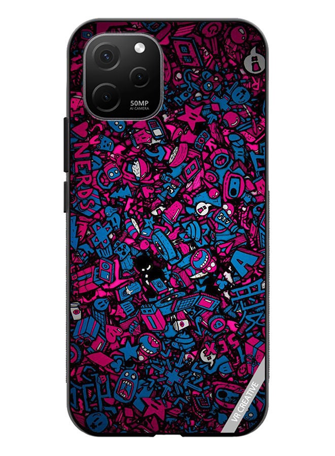 VR CREATIVE Protective Case Cover For Huawei Nova Y61 Mini Cartoons Design Multicolour - Image 1