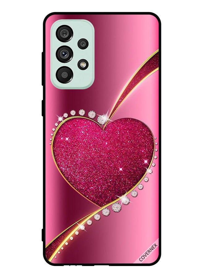 Covernex Protective Case Cover For Samsung Galaxy A53 5G   Diamond Glitter Heart - Image 1